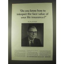 1967 Northwestern Mutual Life Ad - The Face Value