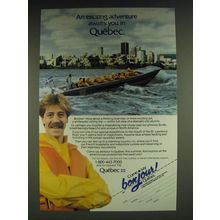 1985 Quebec Canada Ad - An exciting adventure awaits you in Quebec.
