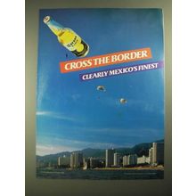 1987 Corona Extra Beer Ad - Cross the Border