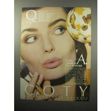 1987 Coty Airspun Face Powder Ad - Skin Look Flawless
