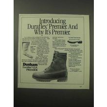 1987 Dunham Premier Boots Ad - Why It's Premier