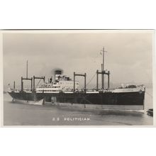 T&J Harrison S.S. Politician Shipping Postcard (S12333)