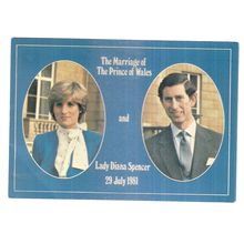 H.R.H PRINCE OF WALES & LADY DIANA SPENCER 1981 unused postcard pre-wedding (b)=
