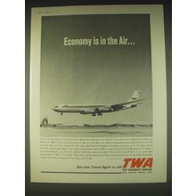 1962 TWA Airline Ad - Economy is in the Air..