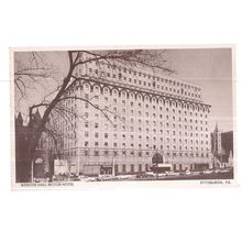 WEBSTER HALL MOTOR HOTEL, PITTSBURGH, PENNSYLVANIA unused vintage postcard