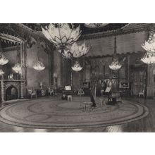 Brighton Pavillion Music Room Vintage Real Photo Postcard