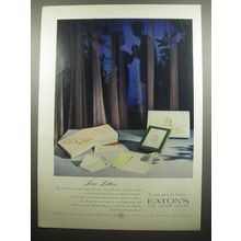 1955 Eaton's Fine Letter Papers Advertisement - Love Letters