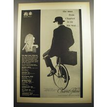 1955 Charvet et Fils Fashion Ad - The man from Charvet is on his way