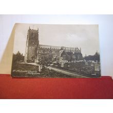 ST. MICHAEL'S CHURCH, MELKSHAM, WILTSHIRE used antique postcard c.1905 =