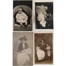 Baby Babies Children incl East Ham London 4x Old Postcard s