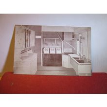 CONTINENTAL AMBULANCE TRAIN GWR SWINDON unused antique postcard dated 1916 =