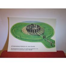 about 1550 BC, STONEHENGE, Wiltshire, unused postcard department of enviroment =