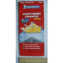 2008 Michelin Map No. 724 Northern France