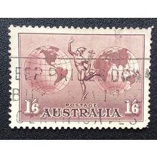 AUSTRALIA 1934 SG 0153a 'HERMES' USED 1/6d