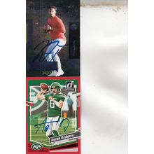 JUSTIN FIELDS ROOKIE & AARON RODGERS AUTO 2021/23 NEW YORK JETS QB'S NOW & THEN