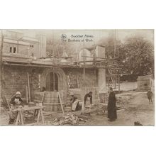 Buckfast Abbey, The Brothers at Work, Devon, England, UK - Vintage Postcard