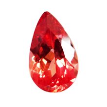 4.60 Ct Natural Mandarin Orange Peach Garnet Pear Cut Loose Gemstone