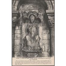 Statue de Saint Thomas Becket, La Cathédrale, Sens, c.1910s - Deroye CPA