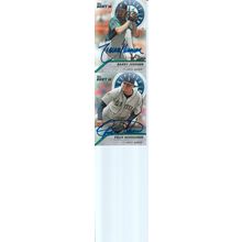 RANDY JOHNSON & FELIX HERNANDEZ AUTO 2016 SEATTLE MARINERS WORLD CHAMP PITCHERS