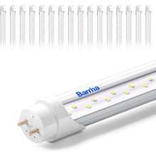 Barrina T8 LED Bulbs 4 Foot, Type B, 24W, 3200LM, 6000K Bright Light, Ballast By