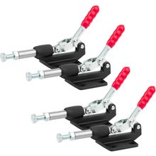 POWERTEC 4PK Push Pull Toggle Clamp, 500Lbs Holding Capacity, 305CM Quick Releas