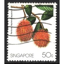 SINGAPORE 1986: FRUITS - 50c RAMBUTAN USED (G20)