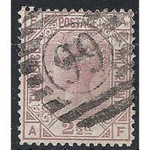 1877 SG141 2 1/2d Rosy-Mauve Plate 7 Wmk Good/Fine Used Check Letters "AF".