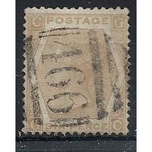 1872 SG123 6d Pale Buff Good/Fine Used Check Letters "GC".