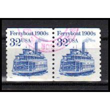 Used 2466 32c Ferryboat Very Fine CNP Left 5 PA1186