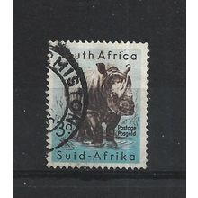 SouthAfrica.SG155 3d White Rhinoceros.Fine Used.Aug25d