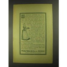 1903 Baker's Cocoa and Chocolate Ad - Receive Letters