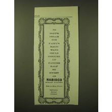 1902 National Biscuit Company Nabisco Sugar Wafers Ad - No poet's dream
