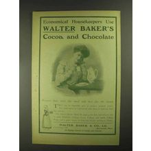 1903 Baker's Cocoa and Chocolate Ad - Housekeepers