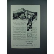 1930 Southern Pacific Lines Railroad Ad, Overland Trail