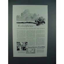 1930 Southern Pacific Lines Railroad Ad - Horizons