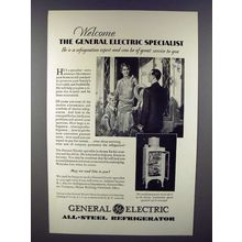 1930 General Electric Refrigerator Ad - Specialist