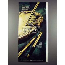 1971 Sheaffer Mesozoic Desk Set, Gold-Filled Pen Ad!