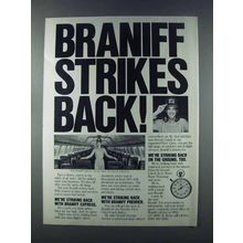 1981 Braniff Airlines Ad - Braniff Strikes Back!