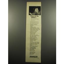 1955 Douglas Airplanes Advertisement - These are the airlines