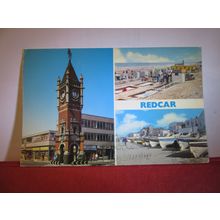 multiview, REDCAR, Yorkshire used postcard by E T W Dennis 1981 pm #