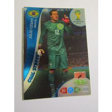 Julio Cesar -FOIL - Brasil 2014 Panini Adrenalyn XL Brazil World Cup (ef1)