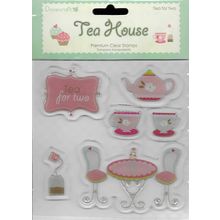 Dovecraft. Tea For Two Clear Stamp Set. Stamping Cardmaking Scrapbooking