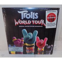 Trolls World Tour Soundtrack Exclusive Clear White Vinyl LP W/ Poster New Sealed