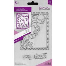 Crafter's Companion. Gemini. Peony Frame Die Set. Die Cutting Cardmaking Crafts
