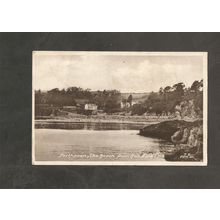 Postcard Cornwall Porthpean beach 1954