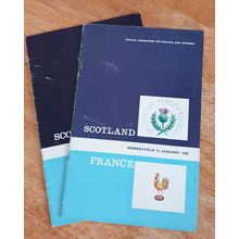 x 2 Vintage Rugby Union 1960's Programmes.