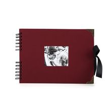 Woodside Home Living Metal Corner Scrap Book Style Photo Album 29cm x 21.5cm