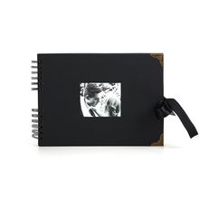 Woodside Home Living Metal Corner Scrap Book Style Photo Album 29cm x 21.5cm