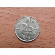 Turkey 2015 25 Kurus Coin