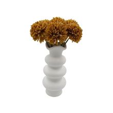 Woodside Home Living Artificial Chrysanthemum Ball Flowers - Light Brown Set of